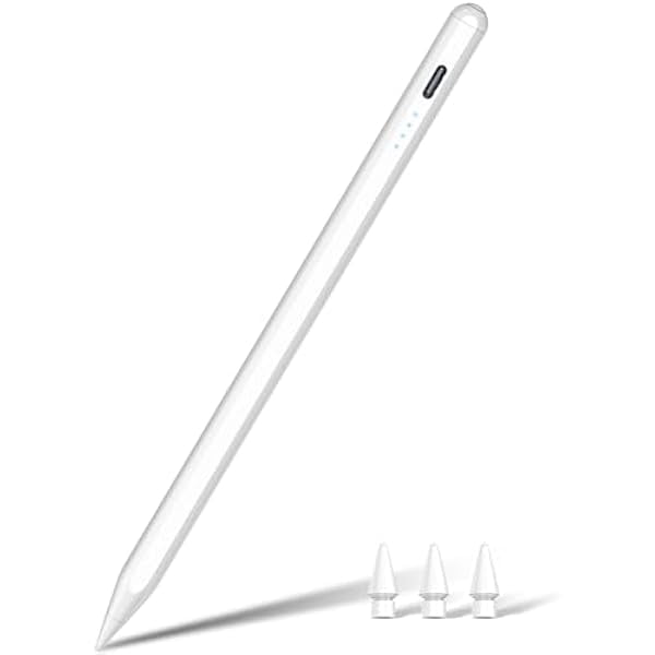 wonima11 Pencil (USB C) for iPad 2025-2018: Stylus Pen for iPad with 15Hr Working Tilt Sensitivity & Palm Rejection, Professional ipad Pencil 9th 10th Generation Good to Draw Study Work Create Record