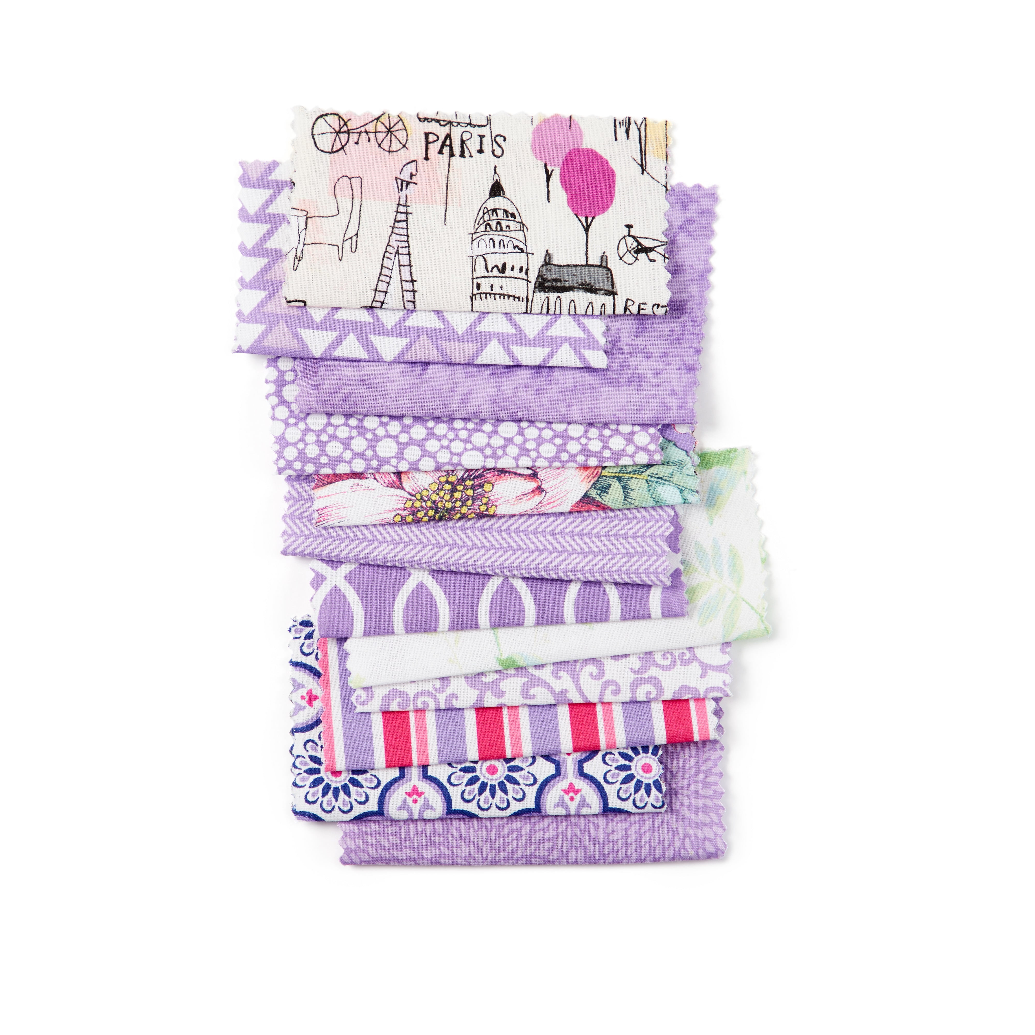 (2 pack) Waverly Inspirations 1 Yard Cut 100% Cotton Prints Fabric Pebbles Lilac 44" Wide for Quilting & Sewing