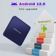 thumbnail image 5 of H96 Max V12 Décodeur android 12.0 Rk3318 5GWiFi Lecteur Tv Double Bande avec RC Bleu Prise EU 4+32 Go, 5 of 5