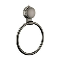 LanSuare Suction Cup Towel Ring, Aluminum Alloy No-Drill Holder, Bathroom Sink Wall Mounted Rack, Kitchen Organizer