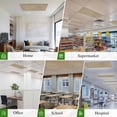 thumbnail image 6 of Brown Farmhouse Magnetic Fluorescent Light Covers for Ceiling Lights 2x4Ft, Vintage Country Monochrome Textured Office Classroom Kitchen Drop Ceiling Light Covers Lighting Filters Shade Panel 1 Pack, 6 of 9
