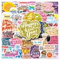 thumbnail image 1 of Paquete de pegatinas inspiradoras en inglés, 50 unidades, con motivos coloridos, 1 of 2