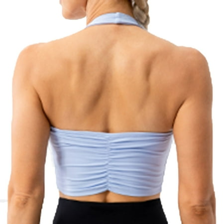 OJSFQUFP Bra for Deep Plunge Dress Blue Women s Gallus Sports Bra Yoga Bralette Crop Bras Top Soft Breathable Bra for Everyday Life Soft Bra M