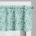 thumbnail image 3 of Ambesonne Blue Valance Pack of 2, Raindrop Like Aquatic Motifs, 54"X12", Turquoise and Eggshell, 3 of 5