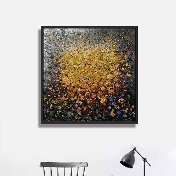 wall26 Framed Canvas Wall Art for Living Room, Bedroom Texture Canvas Prints for Home Decoration Ready to Hang - 16x16 inches