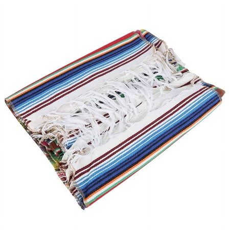 

Mexican Table Place Mats Mexican Assorted Placemats Mexican Party Wedding Fringe Blanket Table Runner 12 x 16 Inch (Random Color Placemats)