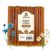 The Honey Jar - Pure American Wildflower Honey Sticks - 100 Count Package