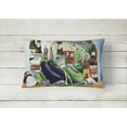 thumbnail image 2 of Carolines Treasures 1007PW1216 Eggplant and  Orleans Beers  Canvas Fabric Decorative Pillow 12H x16W multicolor, 2 of 3