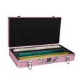 thumbnail image 6 of White Swan American Mahjong Set in Luggage-Style Pink Case - Ivory Tiles - Modern Pushers, 6 of 8