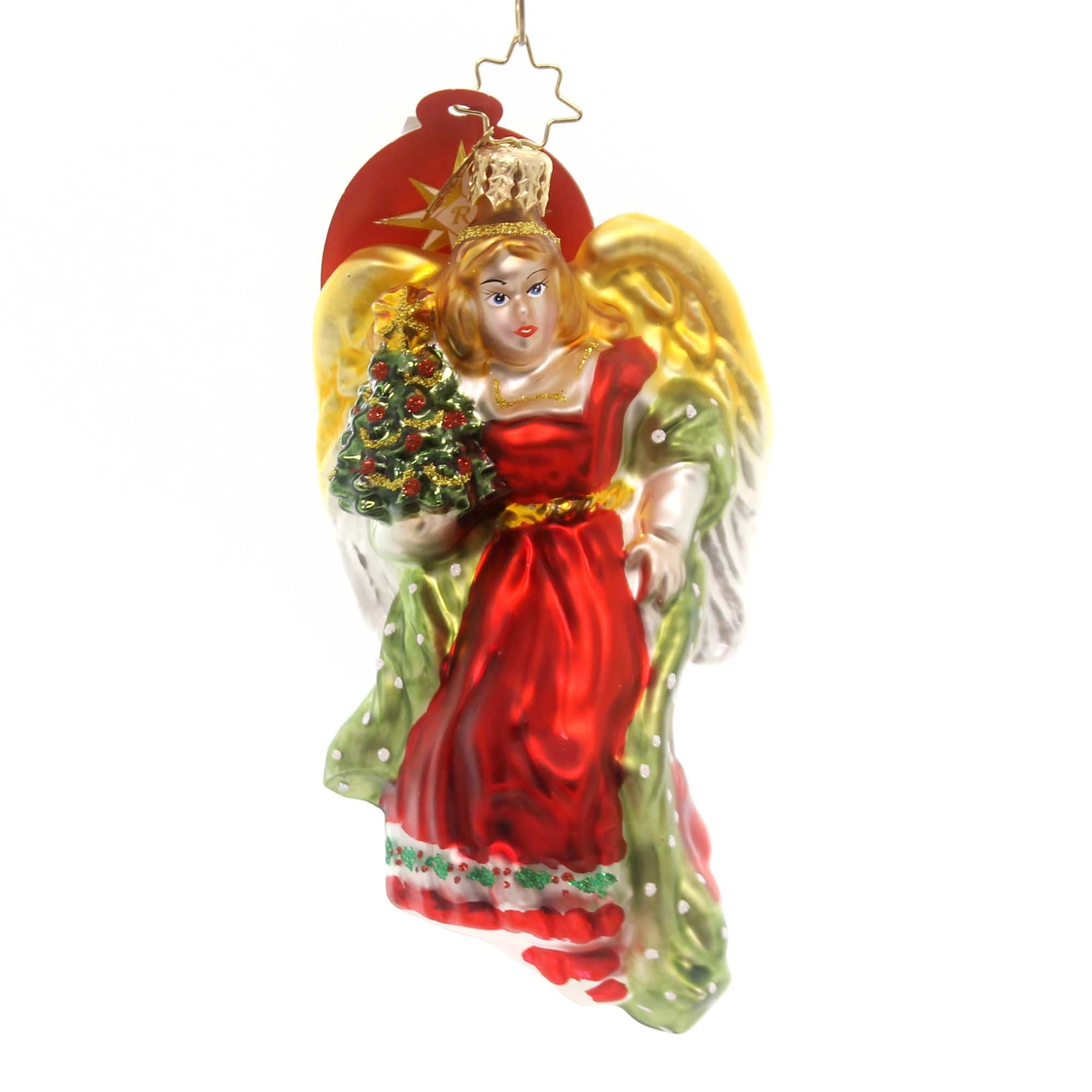 Christopher Radko MACYS ANGEL Glass Ornament Christmas Tree 3012543