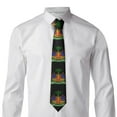 thumbnail image 2 of Men'S Haiti Coat Of Arms Tie Fashion Causal Printed Necktie, 2 of 7