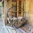 thumbnail image 3 of Achla Designs Minuteman International Large Log Holder Hoop, 51 Inch Tall, Black, 3 of 4