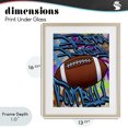 thumbnail image 4 of Stupell Industries Contemporary Faith Family Football Graffiti Birch Framed Print Under Glass, 13 x 16, by Marcus Prime, 4 of 8