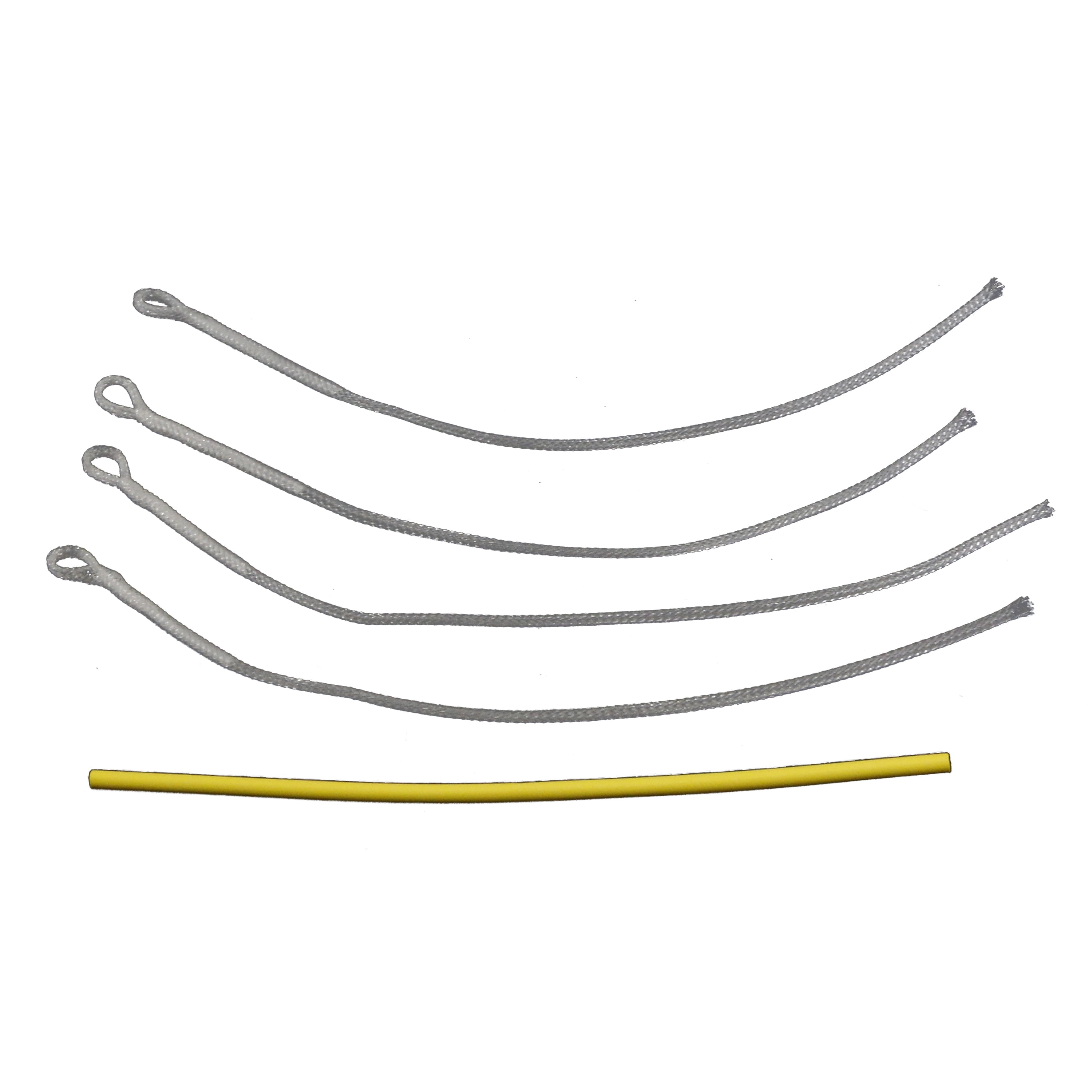 (2 pack) Cortland Slip-on Braided Leader Loops, Clear, 30-Pound Test, 601253