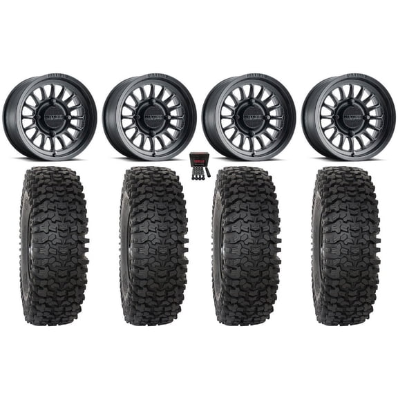 Method 411 15" Wheels Black (5 2) 35" RC500S Sticky Tires Can-Am Commander Maverick Renegade Outlander Defender