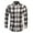 Gray, variant on Mens Flannel Shirts Cotton Long Sleeve Casual Regular Fit Button Down Plaid Shirts Gray