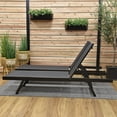 thumbnail image 5 of Vivere Urban Aluminum Lounger Set Made with Premium Phifertex Outdoor Fabric (330 lb Capacity) Black, 5 of 7