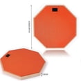 thumbnail image 2 of 12 Inch Drum Practic Pad Silent Drum with Drumstick Carry Bag for Drum Players Beginners, 2 of 5