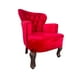 thumbnail image 2 of Sillon Vintage Individual Terciopelo Rojo, 2 of 3