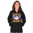 thumbnail image 4 of Tootsie Owl Sweet Spooky Halloween Unisex Plus Size Zip Hoodie Brisco Brands 4X, 4 of 5