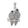 thumbnail image 7 of Sterling Silver Preciosa Crystal Parrot Couple Pendant, 7 of 7