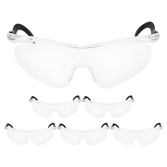 GJX Safety Glasses for Kids with Impact Resistance and Comfortable Fit Made of Plastic Transparent for Outdoor Use 6 Pcs