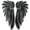 Black, variant on Yvsxxv 2Pcs Gold Sequin Angel Wings Embroidered Sewing Patches 2Pcs