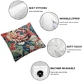 thumbnail image 4 of BANET Pillow Case Asian Inspi Throw Pillow Cover Flower Decorative Pillowcase for Sofa Living Room Bedroom 22x22in, 4 of 5