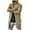 Khaki, variant on Men's Mid Length Sweater Casual Long Sleeve Hooded Cardigan Sweater Warm Winter Jackets Black S