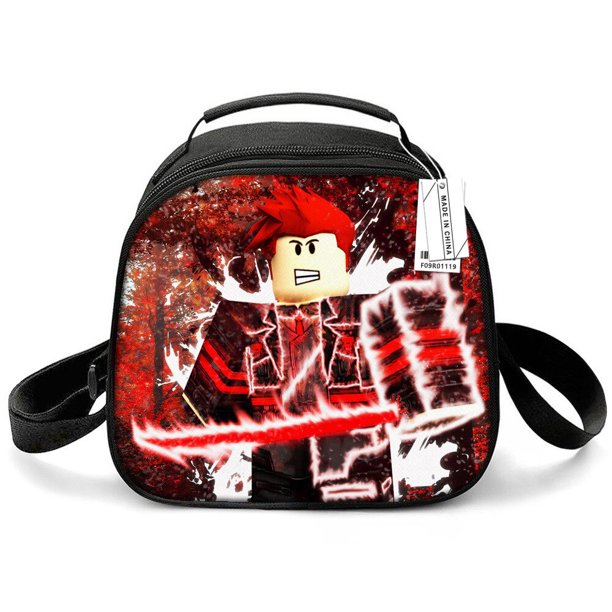 Bolsa de almuerzo Roblox de mundo Virtual, bolsa de almuerzo de dibujos animados para niños de escuela primaria, juego de animación, bolsa de almuerzo periférica, bolsa de Picnic portátil