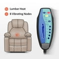 thumbnail image 2 of MCombo Electric Power Lift Recliner Chair with Massage and Heat for Elderly, 3 Positions, 2 Side Pockets, and Cup Holders, USB Ports, Fabric 7040 Coffee, 2 of 8