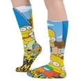 thumbnail image 4 of Simpsons Thick Stockings Casual Socks for Men Women Durable Comfort Calf Socks Soft Elastic Crew Socks 15.7", 4 of 8
