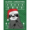 thumbnail image 4 of Tstars Womens Christmas Sweatshirt Slothy Holiday Shirt Funny Gift for Her Xmas Party Long Sleeve Tee, 4 of 5