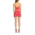 thumbnail image 5 of Qiylii Women Y2K 2Pcs Clothes Set,Hollow Out Crop Halter Tops Mini Skirt Outfit, 5 of 9
