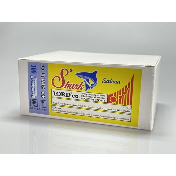 1000 Shark Straight Edge Half Razor Shaving Blades for Straight razors barber salon shop - 10 Packs of 100 lot