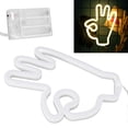 thumbnail image 4 of Hand Finger LED Neon Light, Warm Light Decorative LED Neon Sign Brighter USB And Battery Powered  For Living Room, 4 of 8