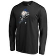 thumbnail image 2 of Men's Black New York Mets Midnight Mascot Long Sleeve T-Shirt, 2 of 3