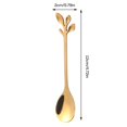 thumbnail image 3 of 8pcs Stainless Steel Leaf Coffee Spoons Small Espresso Spoons Adorable Leaf Shape for Stirring Mixing Home, 3 of 9