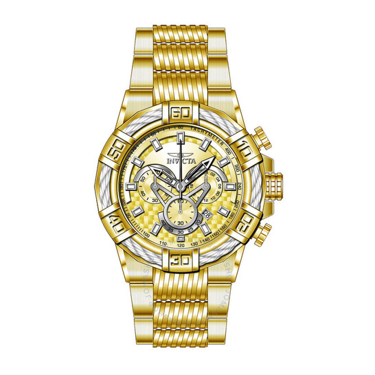 Bolt Chronograph Quartz Gold Dial Men's Watch