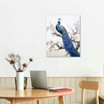 thumbnail image 2 of COMIO Peacock Wall Art Watercolor Peacock Pictures Wall Decor Aesthetic Peacock Canvas Prints Framed Modern Painting Artwork Home Office Decorations For Kitchen Bedroom Living Room Framed, 2 of 4