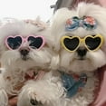 thumbnail image 2 of FNNMNNR Adorable Heart-Shaped Pet Fashion Glasses for Dogs & Cats - Perfect Photo Prop Accessory  Non-Transparent Lens, 2 of 6