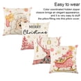 thumbnail image 4 of Inteprter Funda de almohada cómoda y duradera de lino, fácil de poner, regalos, funda de almohada de Papá Noel de dibujos animados Kits de decoración para fiestas, 4 of 6