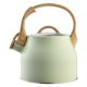 thumbnail image 1 of Hervidor de agua portátil de 3 litros con silbato, apto para estufa, con asa ergonómica, fabricado en acero inoxidable, ideal para apartamentos,, 1 of 9
