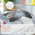 thumbnail image 2 of Christmas Xmas Bedding Duvet Cover Set Queen Size 4 Pieces Cow Pine Tree Winter Bedding Set with Zipper Closure, 1 Comforter Cover 90x92 Inches 1 Flat Sheet & 2 Pillow Cases, 2 of 7