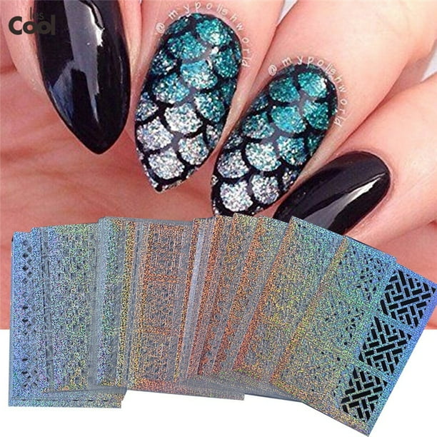 24 Sheets Laser Nail Art Guide Tips Hollow Stencil Sticker Template Vinyls Decor | 24 Sheets/set Nail Vinyls Hollow Out Stencil Stickers Transfer Guide Template For Nail Art Design 24 Sheets Laser Nail Art Guide Tips Hollow Stencil Sticker Template Vinyls Decor | 24 Sheets/set Nail Vinyls Hollow Out Stencil Stickers Transfer Guide Template For Nail Art Design