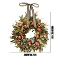 thumbnail image 4 of Fall Pomegranate Wreath for Front Door, Thanksgiving Fall Wreath Hanging Ornaments, Christmas Wedding Hanging Porch Home Window Wall Farmhouse Indoor Outdoor Decor 15.75 Inch, 4 of 9