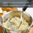 thumbnail image 2 of Mainstays Stainless Steel Potato Masher, Black, 2 of 8