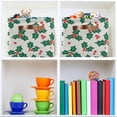 thumbnail image 6 of GZHJMY 1 Pack Cute Holly Berry Large Storage Basket,Collapsible Toy Storage Box Waterproof Laundry Basket with Handle for Home Closets, Offices, Bedroom, 6 of 7