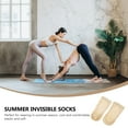 thumbnail image 3 of WAXIAYU Women's Peep Toe Cotton No Show Socks Non Slip Yoga Liner, 3 of 7