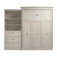 thumbnail image 5 of Bestar Versatile Engineered Wood Queen Murphy Bed and Organizer/Drawers in White, 5 of 12